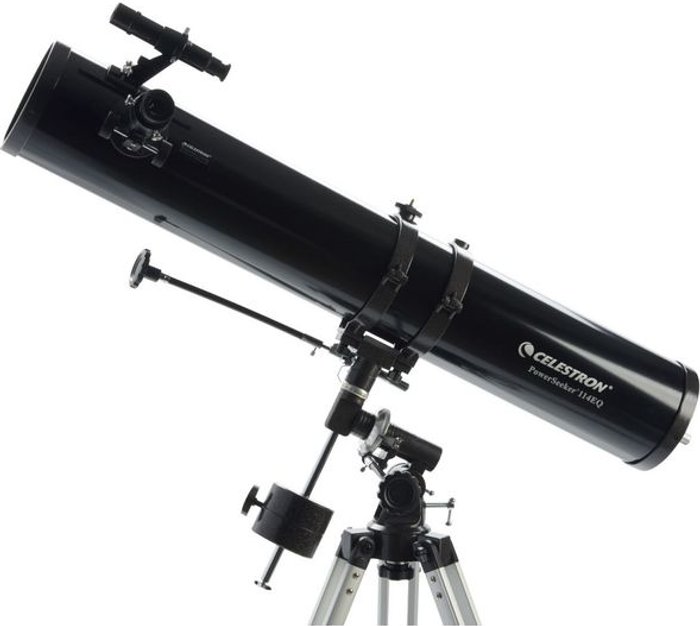 Currys Business | Celestron CELESTRON Powerseeker 114EQ Reflector Telescope - Black Celestron CELESTRON Powerseeker 114EQ Reflector Telescope - Black