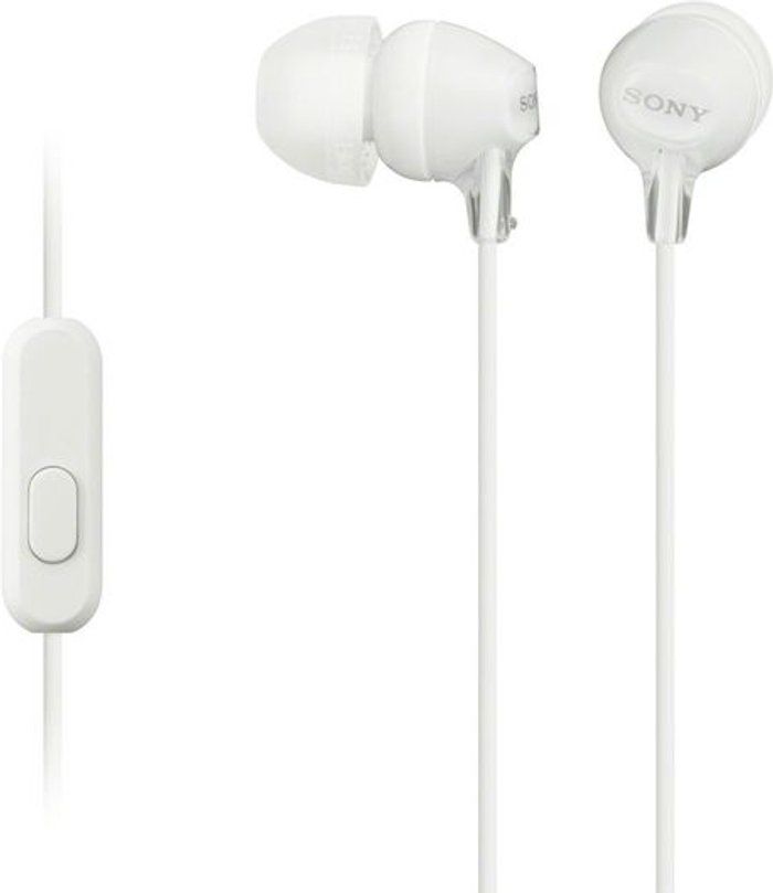 Currys Business | Sony SONY EX15APW Headphones - White Sony SONY EX15APW Headphones - White