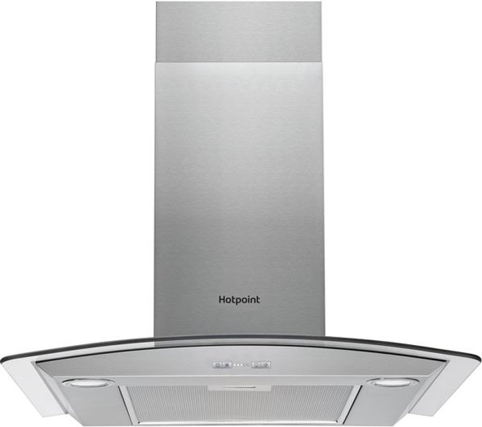 Currys Business | Hotpoint HOTPOINT PHGC6.4 FLMX Chimney Cooker Hood - Silver Hotpoint HOTPOINT PHGC6.4 FLMX Chimney Cooker Hood - Silver