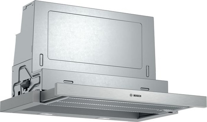 Currys Business | Bosch Bosch DFS067A51B 60 cm Telescopic Cooker Hood - Silver Bosch Bosch DFS067A51B 60 cm Telescopic Cooker Hood - Silver