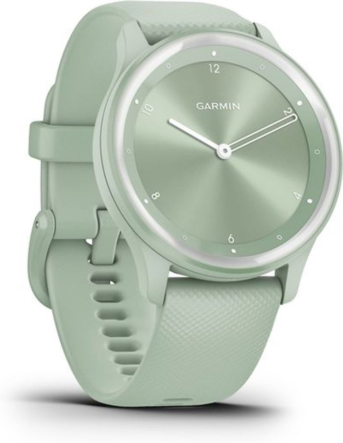 Currys Business | Garmin GARMIN vivomove Sport - Cool Mint, Silicone Strap, Small Garmin GARMIN vivomove Sport - Cool Mint, Silicone Strap, Small