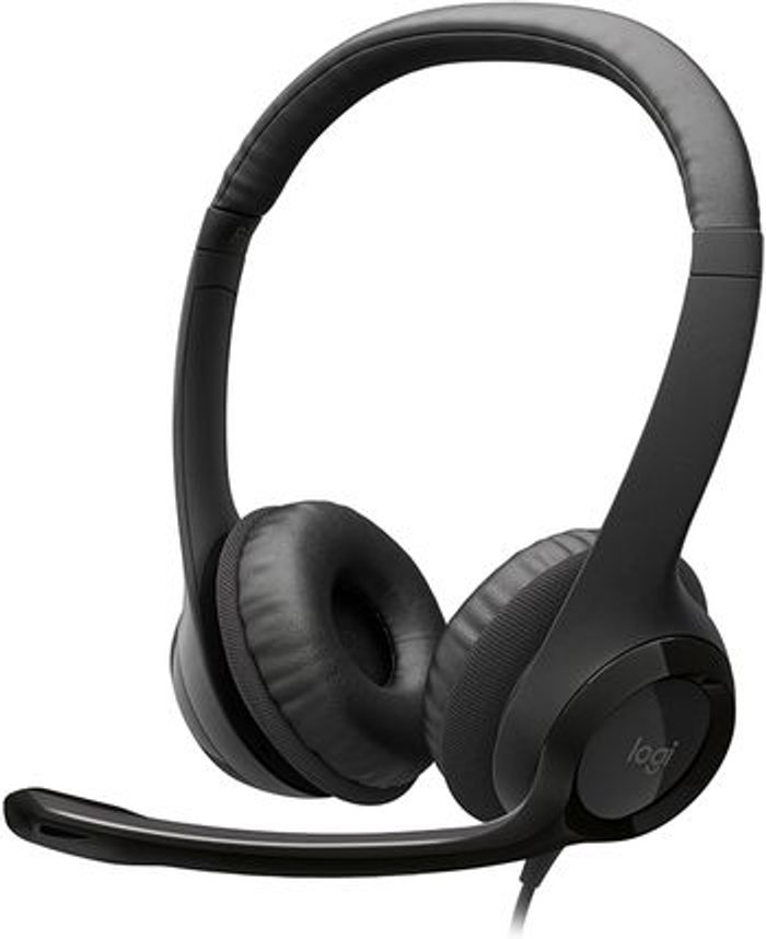 Currys Business | Logitech Logitech H390 USB Headset 981-000406 Logitech Logitech H390 USB Headset 981-000406