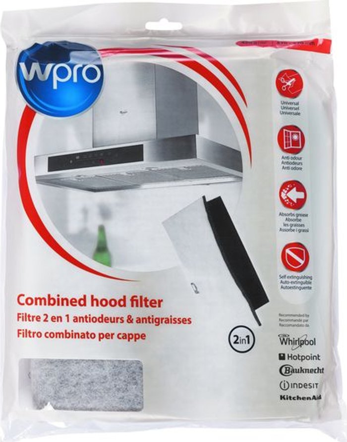 Currys Business | WPRO WPRO UCF016 Universal Grease & Carbon Filter - for Cooker Hoods WPRO WPRO UCF016 Universal Grease & Carbon Filter - for Cooker Hoods