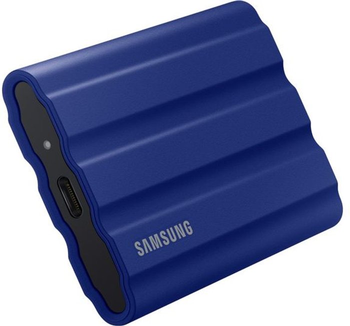 Currys Business | Samsung SAMSUNG T7 Shield Portable External SSD - 2 TB, Blue, Blue Samsung SAMSUNG T7 Shield Portable External SSD - 2 TB, Blue, Blue