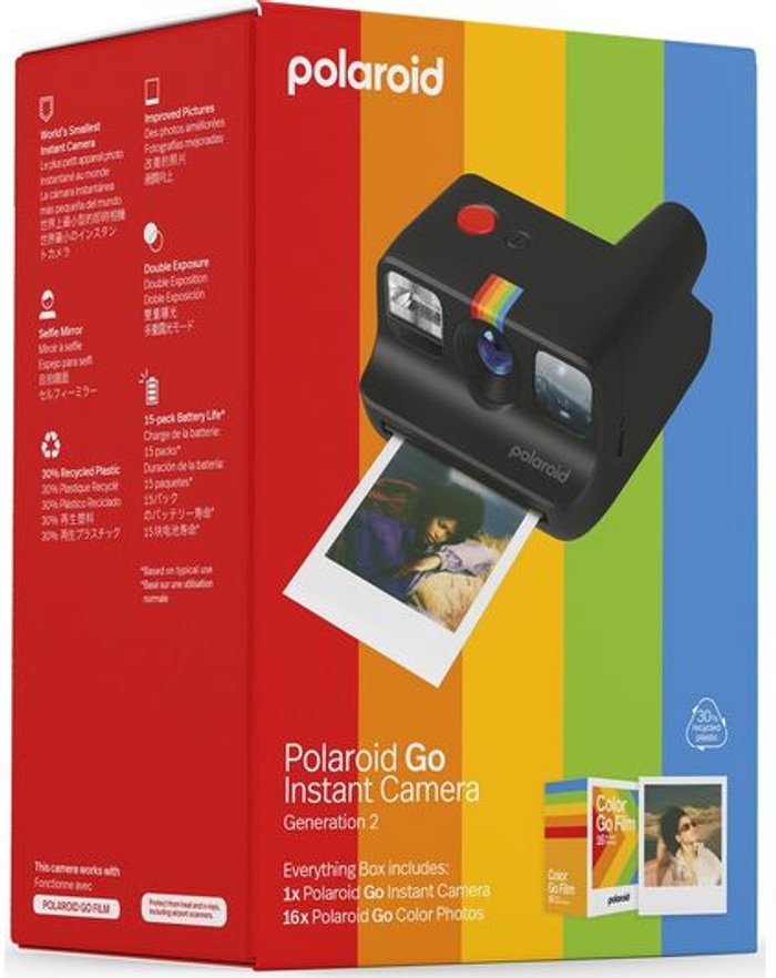 Currys Business | Polaroid POLAROID Go Gen 2 Instant Camera Set - Black, Black Polaroid POLAROID Go Gen 2 Instant Camera Set - Black, Black
