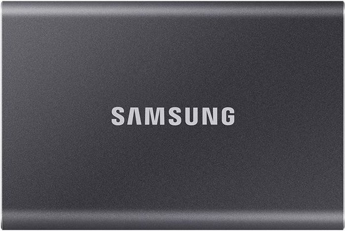 Currys Business | Samsung SAMSUNG T7 Portable External SSD - 500 GB, Grey, Silver/Grey Samsung SAMSUNG T7 Portable External SSD - 500 GB, Grey, Silver/Grey