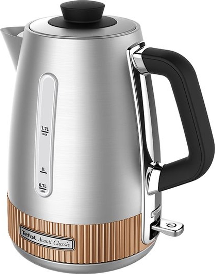 Currys Business | Tefal TEFAL Avanti Classic KI290F40 Traditional Kettle - Silver & Copper Tefal TEFAL Avanti Classic KI290F40 Traditional Kettle - Silver & Copper