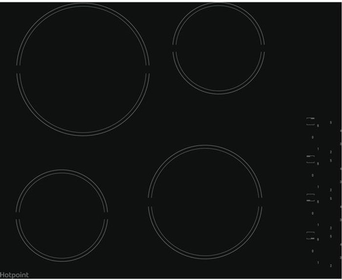 Currys Business | Hotpoint HOTPOINT HR 619 CH Electric Ceramic Hob - Black Hotpoint HOTPOINT HR 619 CH Electric Ceramic Hob - Black