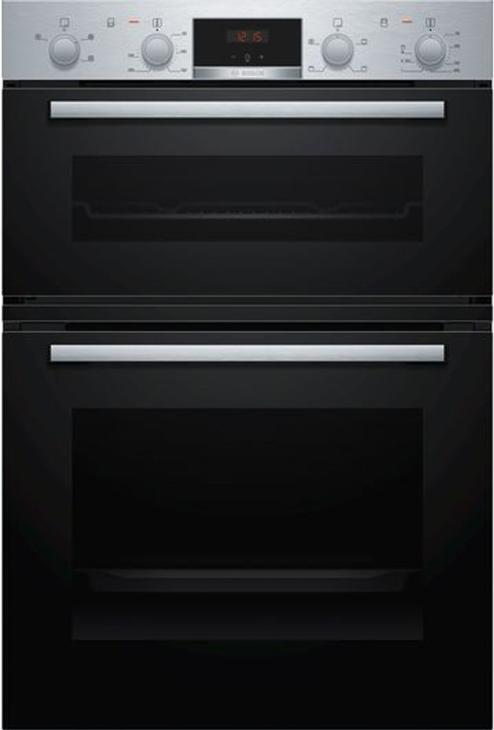 Currys Business | Bosch BOSCH MHA133BR0B Electric Built-in Double Oven - Stainless Steel, Stainless Steel Bosch BOSCH MHA133BR0B Electric Built-in Double Oven - Stainless Steel, Stainless Steel