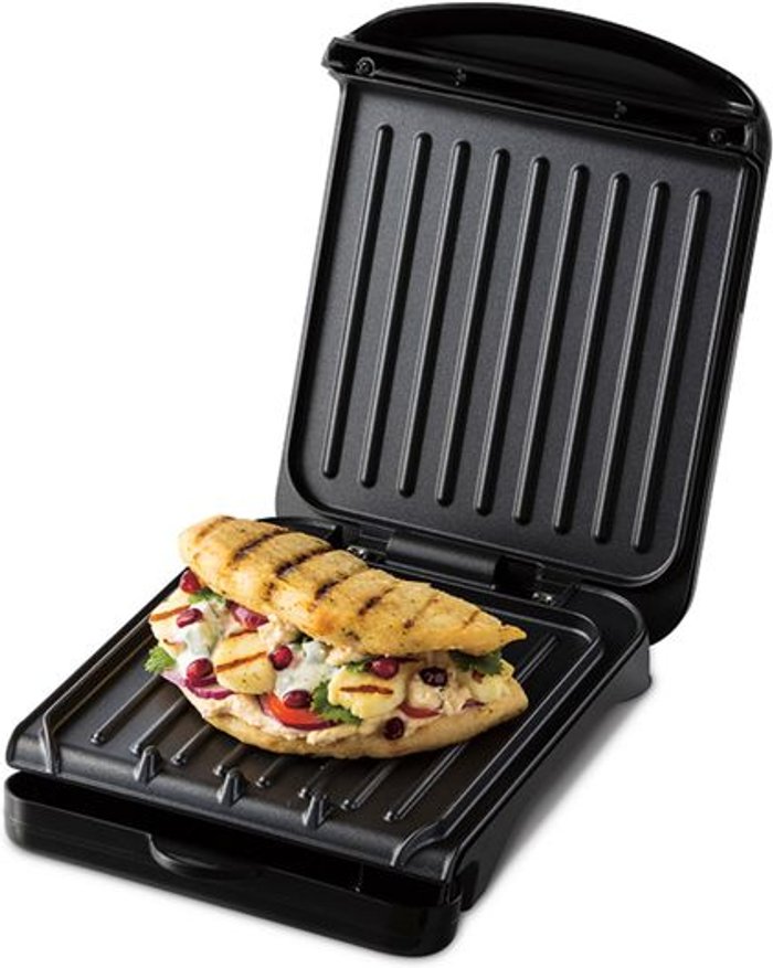 Currys Business | George Foreman GEORGE FOREMAN 25800 Small Fit Grill - Black George Foreman GEORGE FOREMAN 25800 Small Fit Grill - Black