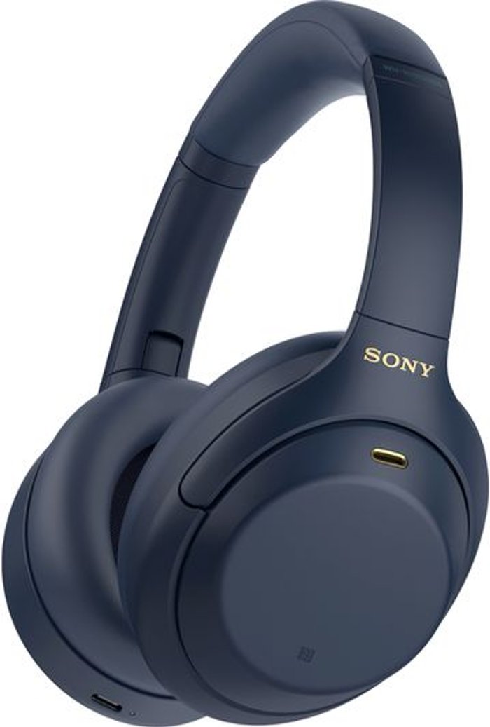Currys Business | Sony SONY WH-1000XM4 Wireless Bluetooth Noise-Cancelling Headphones - Blue Sony SONY WH-1000XM4 Wireless Bluetooth Noise-Cancelling Headphones - Blue