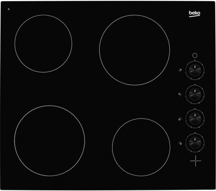 Currys Business | Beko BEKO HIC64102 Electric Ceramic Hob - Black Beko BEKO HIC64102 Electric Ceramic Hob - Black