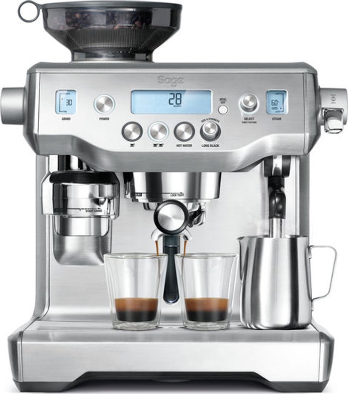 Currys Business | Sage SAGE Oracle Bean to Cup Coffee Machine - Silver Sage SAGE Oracle Bean to Cup Coffee Machine - Silver
