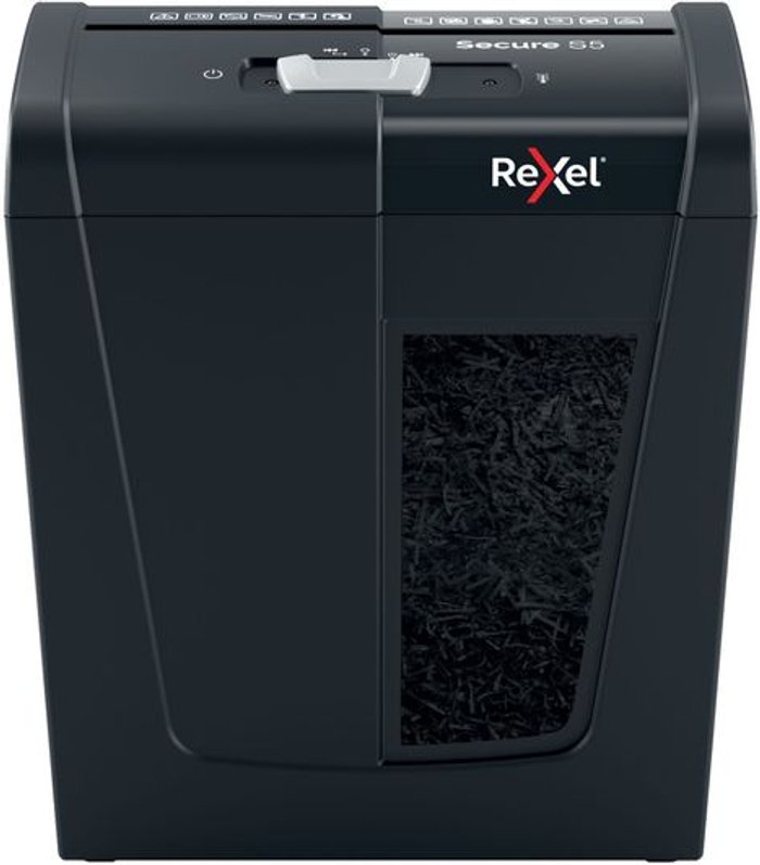 Currys Business | Rexel REXEL Secure S5 Strip Cut Paper Shredder Rexel REXEL Secure S5 Strip Cut Paper Shredder