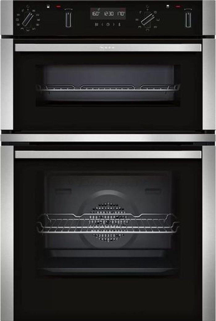 Currys Business | NEFF NEFF N50 U2ACM7HH0B Electric Double Smart Oven - Stainless Steel, Stainless Steel NEFF NEFF N50 U2ACM7HH0B Electric Double Smart Oven - Stainless Steel, Stainless Steel