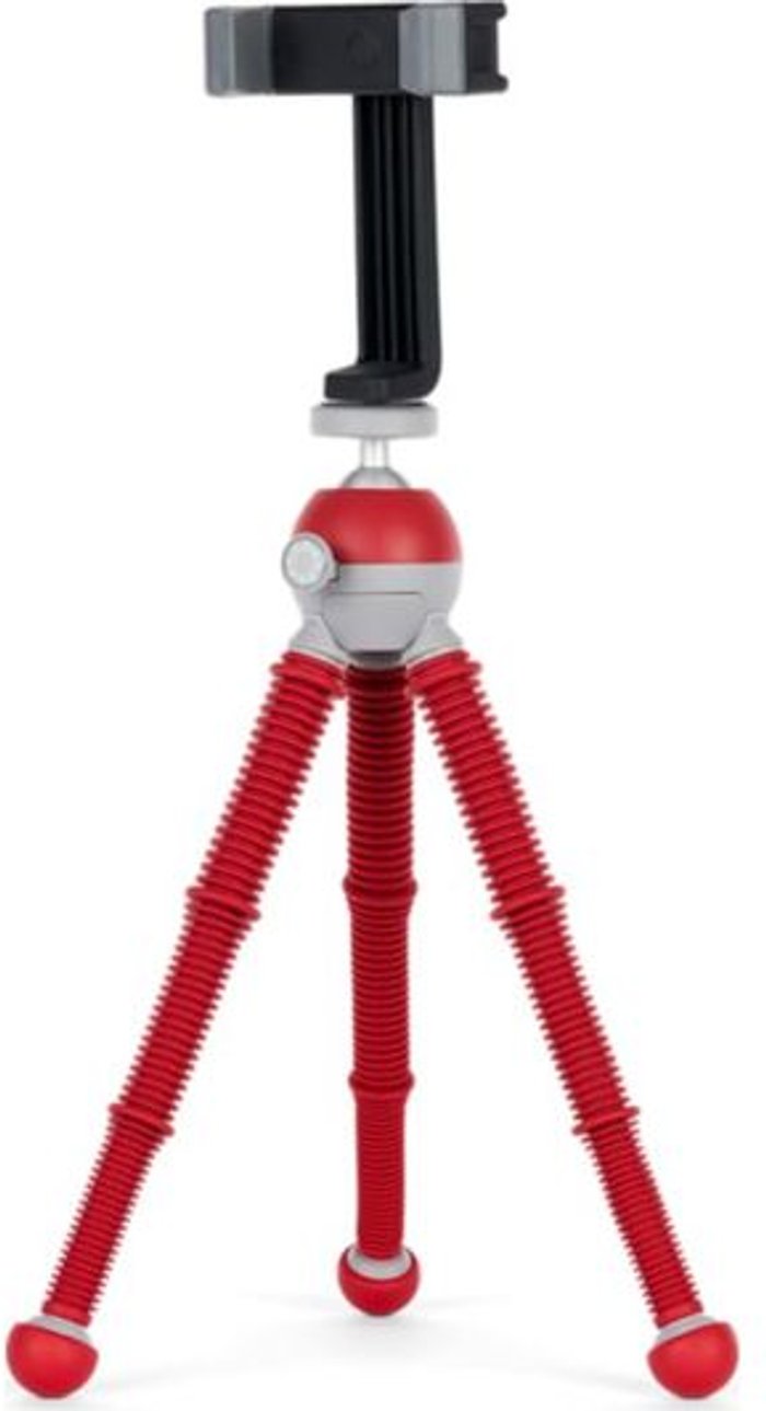 Currys Business | Joby JOBY PodZilla Medium Tripod Kit - Red, Red Joby JOBY PodZilla Medium Tripod Kit - Red, Red