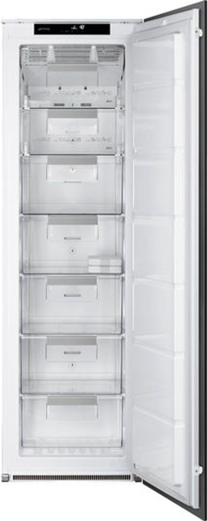 Currys Business | Smeg SMEG UKS8F174NF Integrated Tall Freezer - Sliding Hinge, White Smeg SMEG UKS8F174NF Integrated Tall Freezer - Sliding Hinge, White