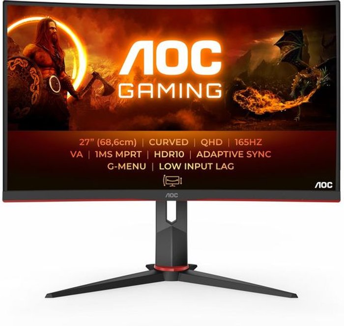 Currys Business | AOC AOC CQ27G2S/BK Quad HD 27 AOC AOC CQ27G2S/BK Quad HD 27