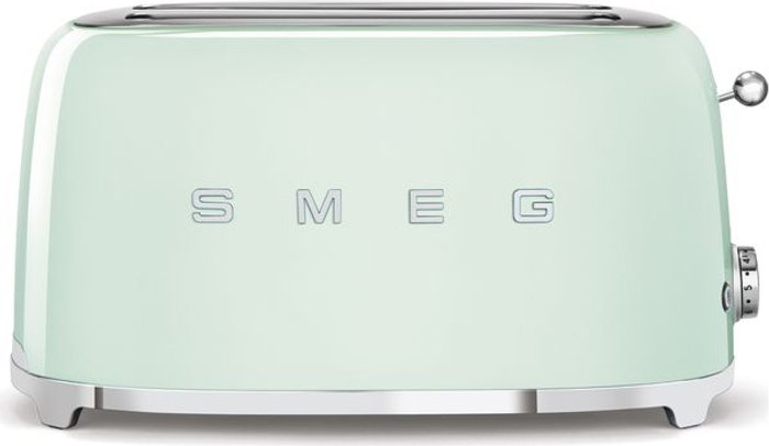 Currys Business | Smeg SMEG TSF02PGUK 4-Slice Toaster - Pastel Green Smeg SMEG TSF02PGUK 4-Slice Toaster - Pastel Green
