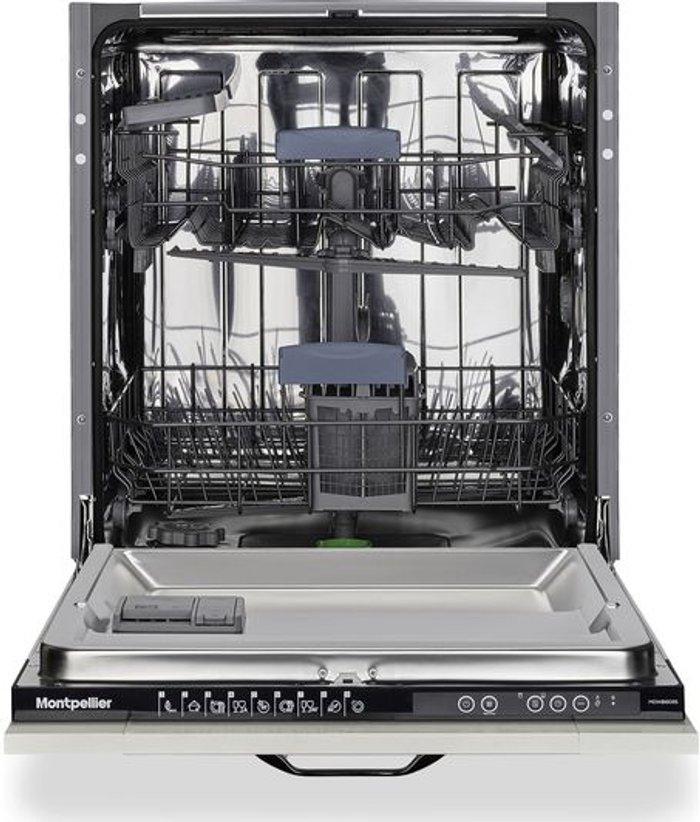 Currys Business | Montpellier Montpellier MDWBI6095 Integrated Dishwasher - White Montpellier Montpellier MDWBI6095 Integrated Dishwasher - White
