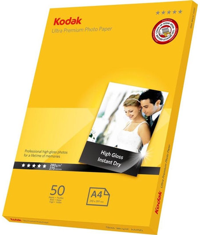 Currys Business | Kodak KODAK Ultra Premium A4 Photo Paper - 50 sheets Kodak KODAK Ultra Premium A4 Photo Paper - 50 sheets