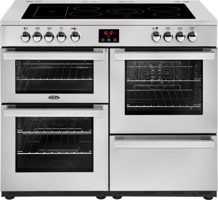 Currys Business | Belling BELLING Cookcentre 110E Electric Ceramic Range Cooker - Stainless Steel, Stainless Steel Belling BELLING Cookcentre 110E Electric Ceramic Range Cooker - Stainless Steel, Stainless Steel