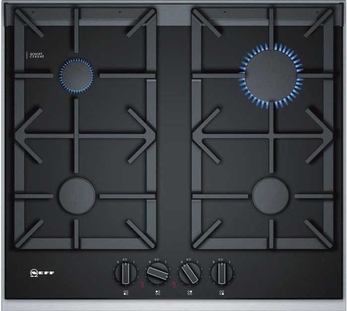 Currys Business | NEFF NEFF N90 T26TA49N0 Gas Hob - Black NEFF NEFF N90 T26TA49N0 Gas Hob - Black