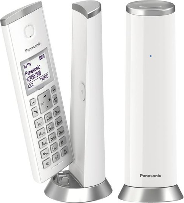 Currys Business | Panasonic PANASONIC KX-TGK222 Cordless Phone - Twin Handsets Panasonic PANASONIC KX-TGK222 Cordless Phone - Twin Handsets