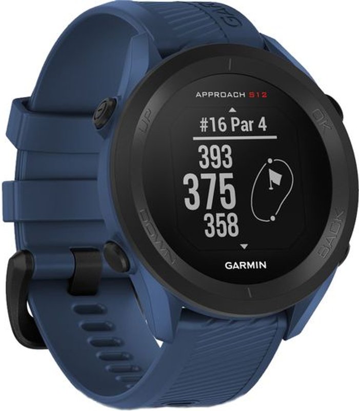 Currys Business | Garmin GARMIN Approach S12 2022 Edition Golf Watch - Tidal Blue, Universal Garmin GARMIN Approach S12 2022 Edition Golf Watch - Tidal Blue, Universal