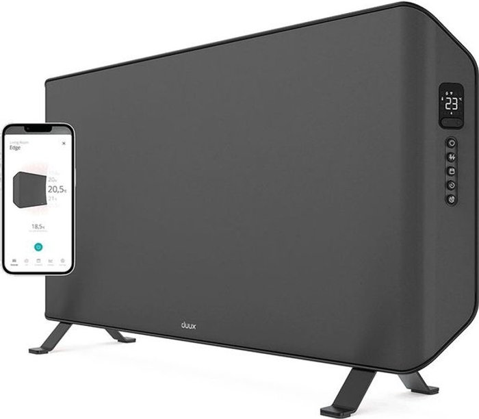 Currys Business | DUUX DUUX Edge 2000 DXCH24UK Smart Convector Heater - Grey DUUX DUUX Edge 2000 DXCH24UK Smart Convector Heater - Grey