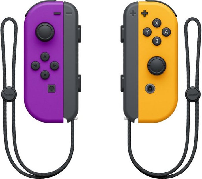 Currys Business | Nintendo NINTENDO Switch Joy-Con Wireless Controllers - Purple & Orange Nintendo NINTENDO Switch Joy-Con Wireless Controllers - Purple & Orange