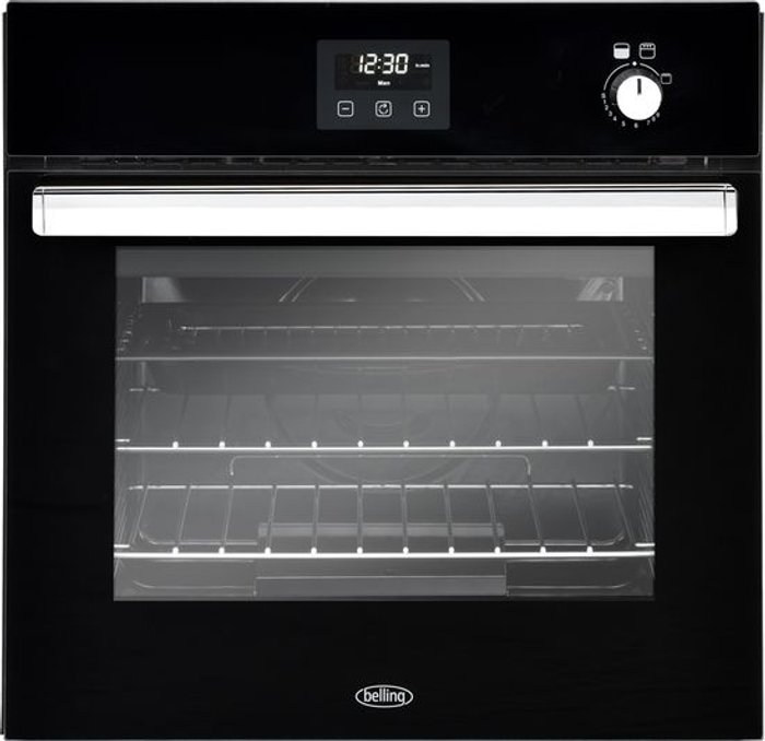 Currys Business | Belling Belling BI602G Built In Gas Single Oven with Full Width Electric Grill - Black - A Rated Belling Belling BI602G Built In Gas Single Oven with Full Width Electric Grill - Black - A Rated