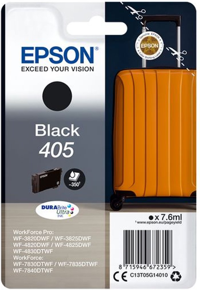 Currys Business | Epson EPSON Suitcase 405 Black Ink Cartridge Epson EPSON Suitcase 405 Black Ink Cartridge
