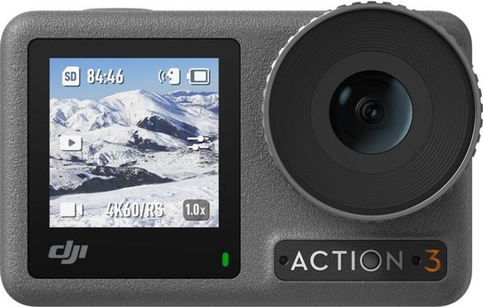 Currys Business | DJI DJI Osmo Action 3 Standard Combo 4K Ultra HD Action Camera - Black, Black DJI DJI Osmo Action 3 Standard Combo 4K Ultra HD Action Camera - Black, Black