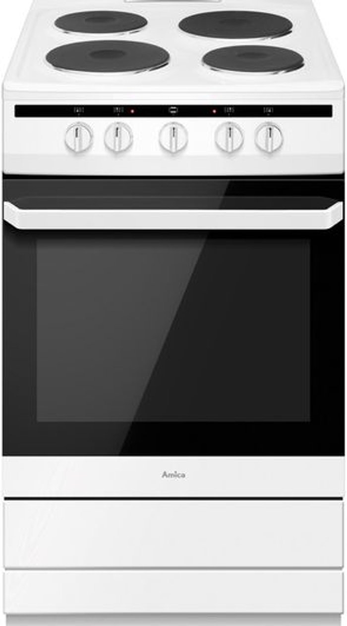Currys Business | Amica AMICA 508EE1(W) 50 cm Electric Cooker - White Amica AMICA 508EE1(W) 50 cm Electric Cooker - White