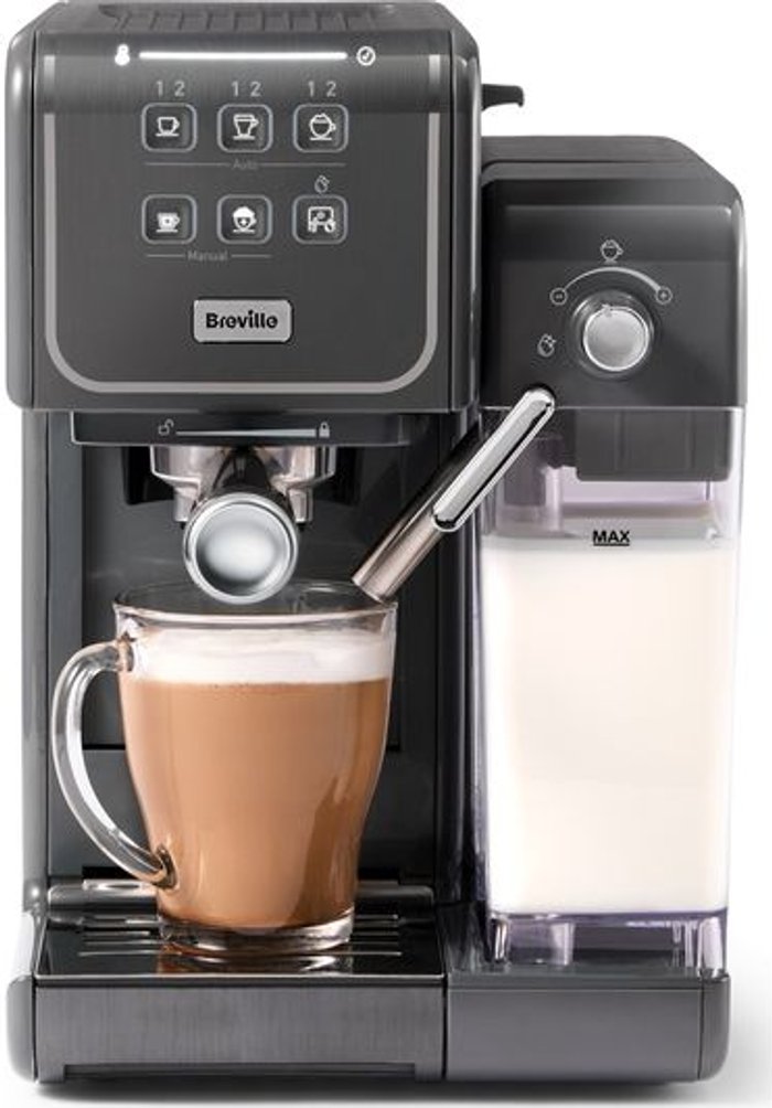 Currys Business | Breville BREVILLE One-Touch CoffeeHouse II VCF146 Coffee Machine - Grey Breville BREVILLE One-Touch CoffeeHouse II VCF146 Coffee Machine - Grey