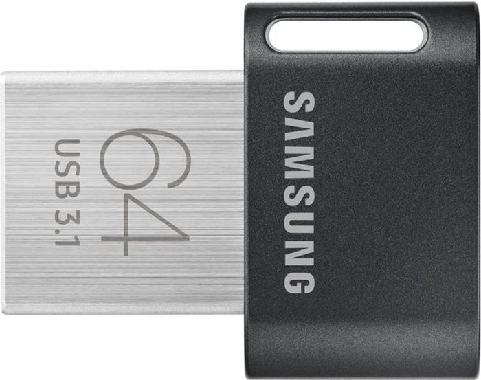 Currys Business | Samsung SAMSUNG FIT Plus USB 3.1 Memory Stick - 64 GB, Silver, Silver/Grey Samsung SAMSUNG FIT Plus USB 3.1 Memory Stick - 64 GB, Silver, Silver/Grey