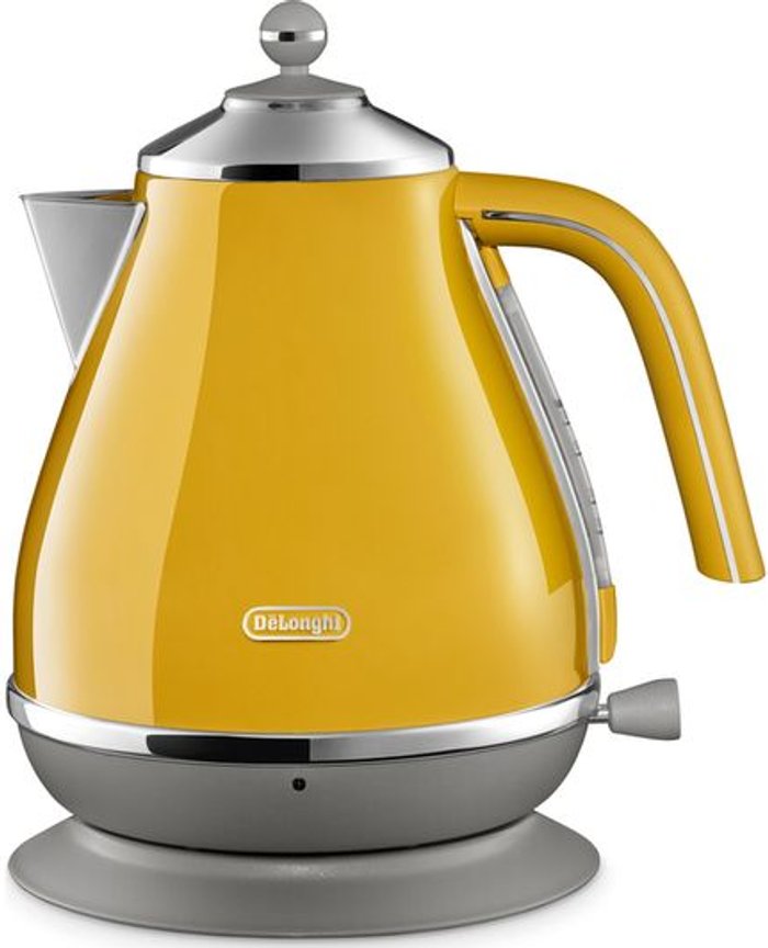 Currys Business | Delonghi DELONGHI Icona Capitals KBOC3001.Y Jug Kettle - Yellow Delonghi DELONGHI Icona Capitals KBOC3001.Y Jug Kettle - Yellow