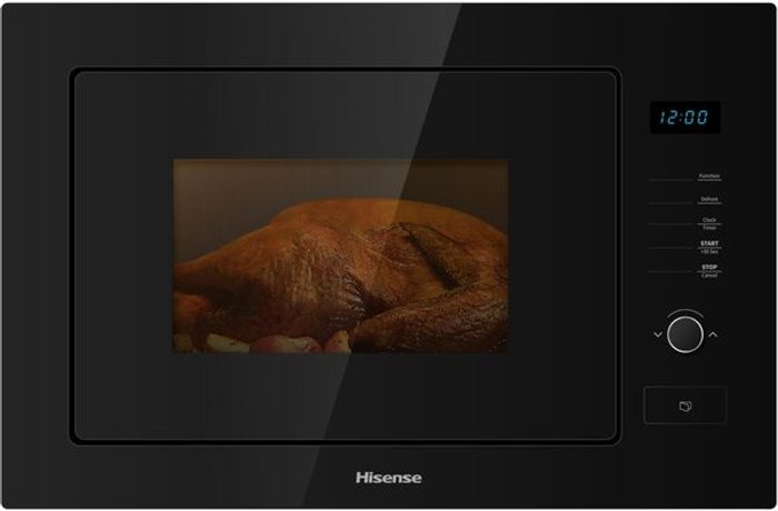Currys Business | Hisense HISENSE HB25MOBX7GUK Built-in Solo Microwave with Grill - Black, Black Hisense HISENSE HB25MOBX7GUK Built-in Solo Microwave with Grill - Black, Black