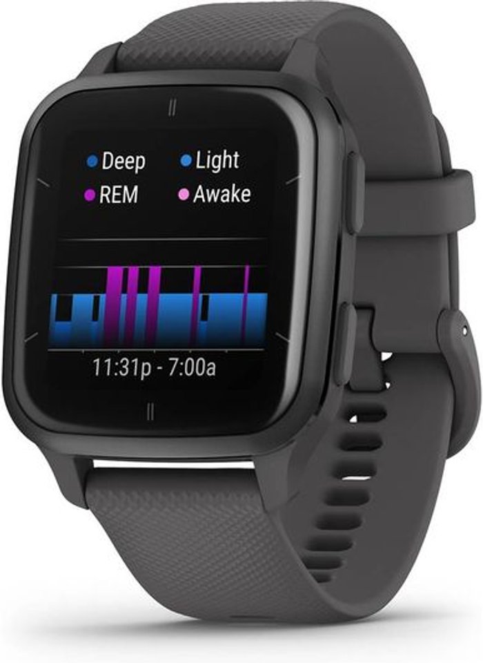 Currys Business | Garmin GARMIN Venu Sq 2 - Shadow Grey & Slate, Silver/Grey Garmin GARMIN Venu Sq 2 - Shadow Grey & Slate, Silver/Grey