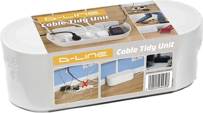 Currys Business | D-Line D-Line Cable Tidy Uni - White D-Line D-Line Cable Tidy Uni - White