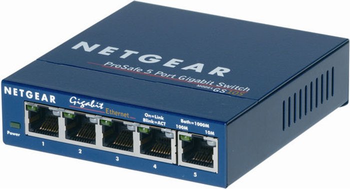 Currys Business | Netgear NETGEAR ProSafe GS105 Network Switch - 5-port Netgear NETGEAR ProSafe GS105 Network Switch - 5-port