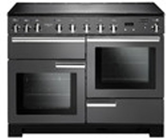 Currys Business | Rangemaster Rangemaster Professional Deluxe PDL110EISL/C 110cm Electric Range Cooker with Induction Hob - Slate - A/A Rated Rangemaster Rangemaster Professional Deluxe PDL110EISL/C 110cm Electric Range Cooker with Induction Hob - Slate - A/A Rated