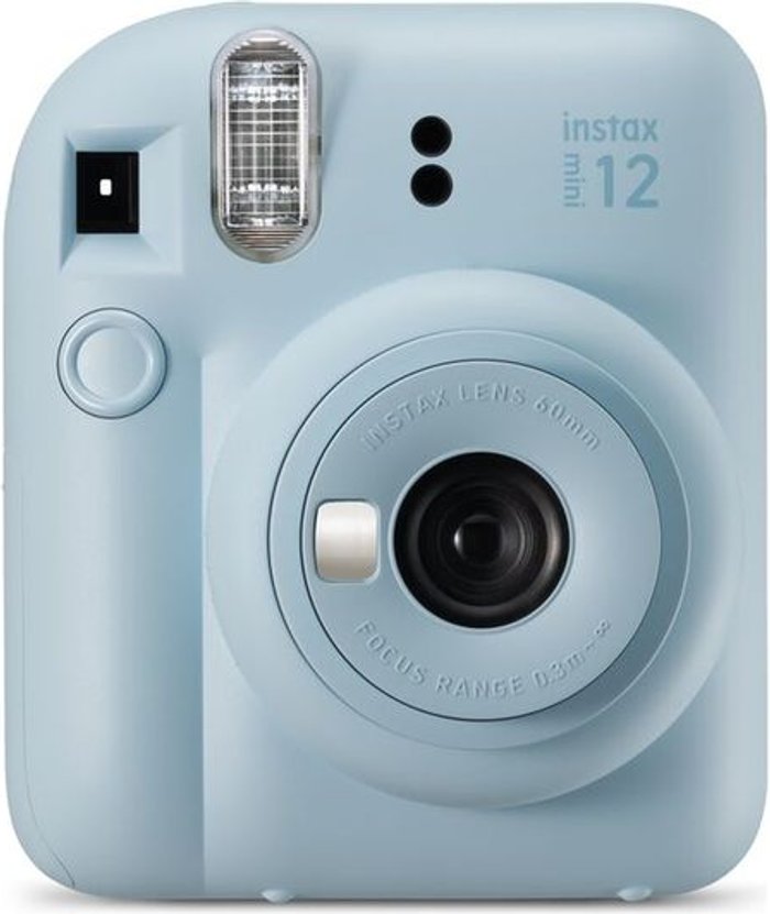 Currys Business | INSTAX INSTAX mini 12 Instant Camera - Pastel Blue, Blue INSTAX INSTAX mini 12 Instant Camera - Pastel Blue, Blue