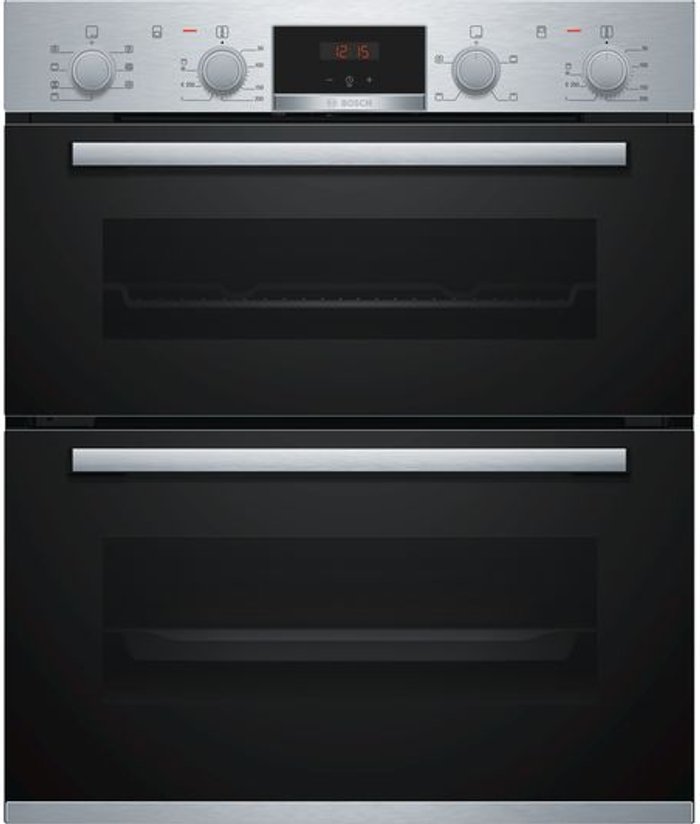 Currys Business | Bosch BOSCH Serie 4 NBS533BS0B Electric Built-under Double Oven - Stainless Steel, Stainless Steel Bosch BOSCH Serie 4 NBS533BS0B Electric Built-under Double Oven - Stainless Steel, Stainless Steel