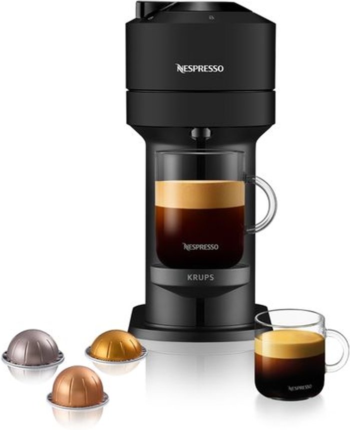 Currys Business | Nespresso Nespresso by Krups Vertuo Next XN910N40 Pod Coffee Machine - Black Nespresso Nespresso by Krups Vertuo Next XN910N40 Pod Coffee Machine - Black