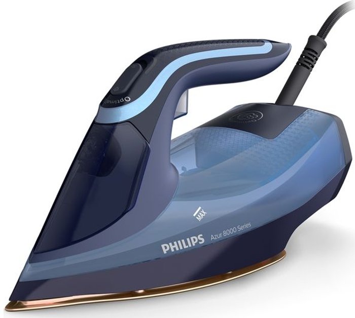 Currys Business | Philips PHILIPS Azur 8000 Series DST8020/26 Steam Iron - Light Blue, Blue Philips PHILIPS Azur 8000 Series DST8020/26 Steam Iron - Light Blue, Blue