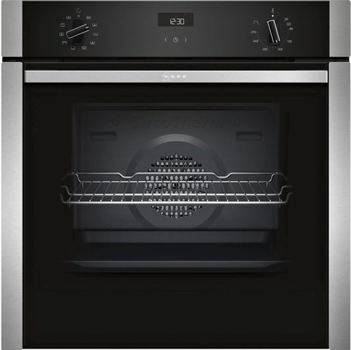 Currys Business | NEFF NEFF N50 Slide&Hide® B3ACE4HN0B Built In Electric Single Oven - Stainless Steel - A Rated NEFF NEFF N50 Slide&Hide® B3ACE4HN0B Built In Electric Single Oven - Stainless Steel - A Rated