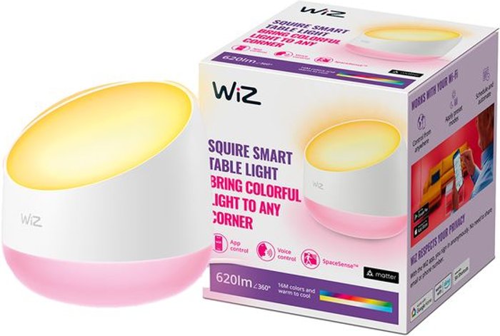 Currys Business | WIZ CONNECTED WIZ CONNECTED Squire Smart Table Lamp - White WIZ CONNECTED WIZ CONNECTED Squire Smart Table Lamp - White