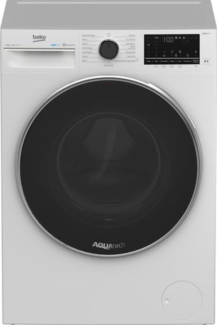 Currys Business | Beko BEKO AquaTech B5W51041AW Bluetooth 10 kg 1400 Spin Washing Machine White, White Beko BEKO AquaTech B5W51041AW Bluetooth 10 kg 1400 Spin Washing Machine White, White